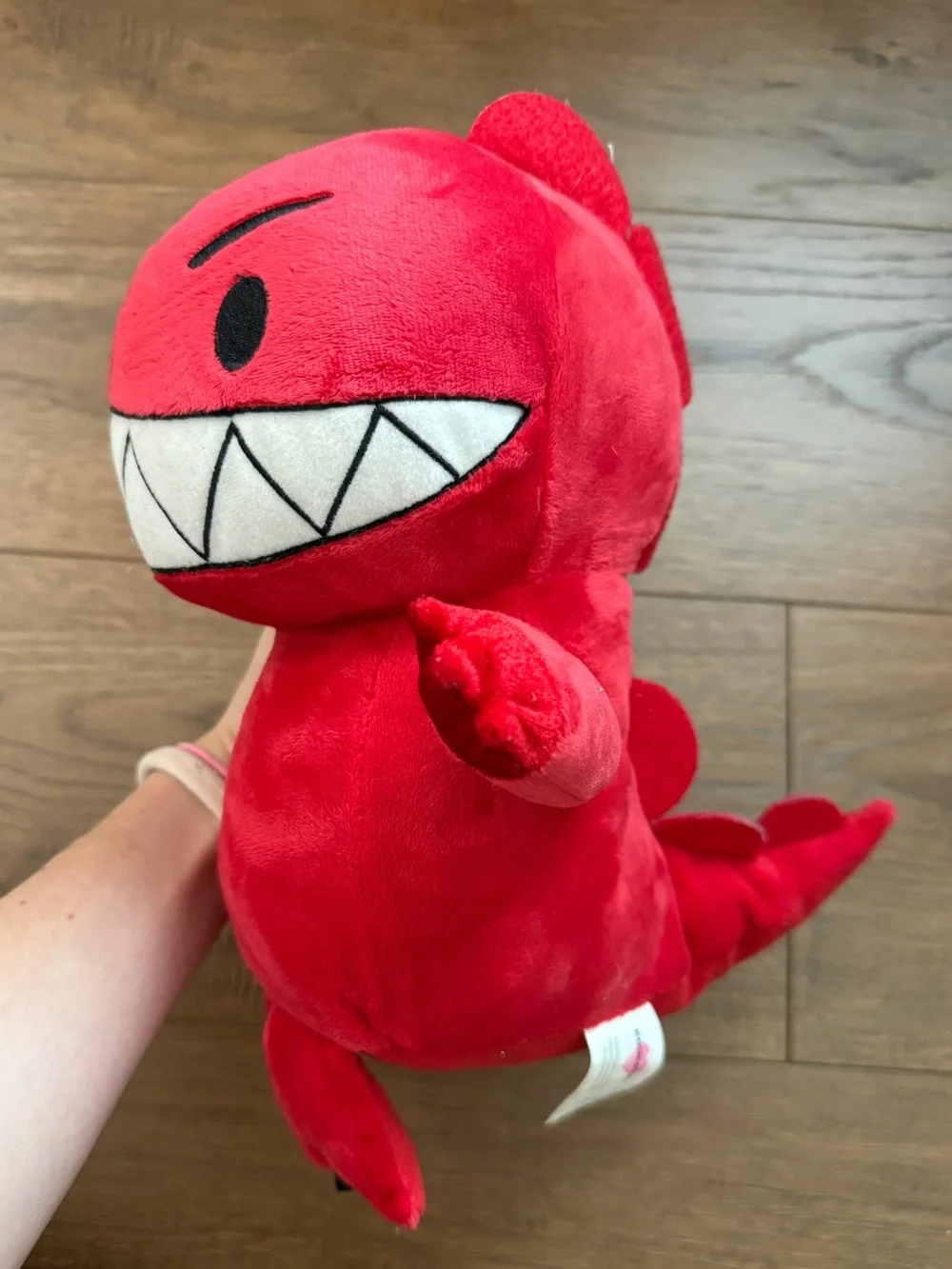 Kohls Cares Red Dinosaur vs Bedtime Big White Teeth Plush Stuffed By Bob Shea